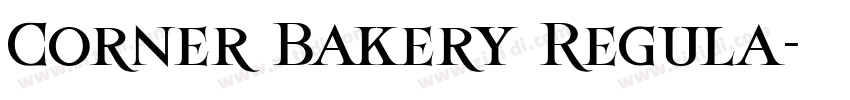 Corner Bakery Regula字体转换
